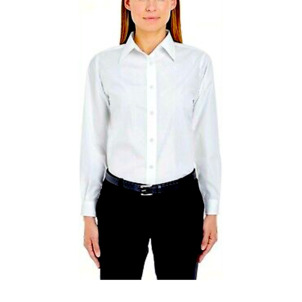 🤍White Dress Shirt*Button Long Sleeve*🤍
